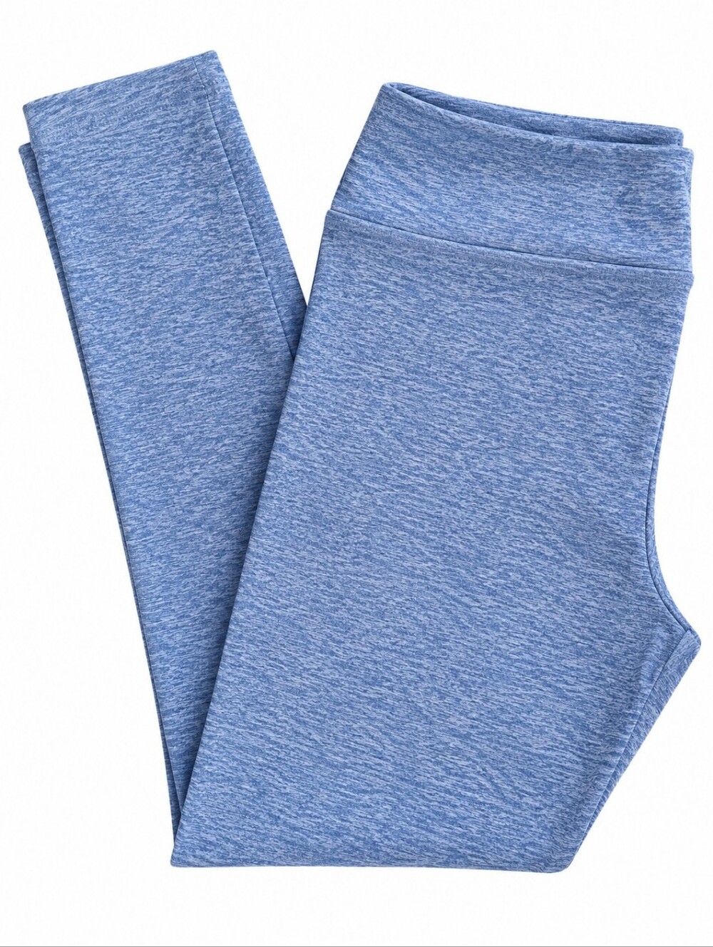 LuLaRoe Buttery Soft Blue Heathered Leggings Tall & Curvy TC